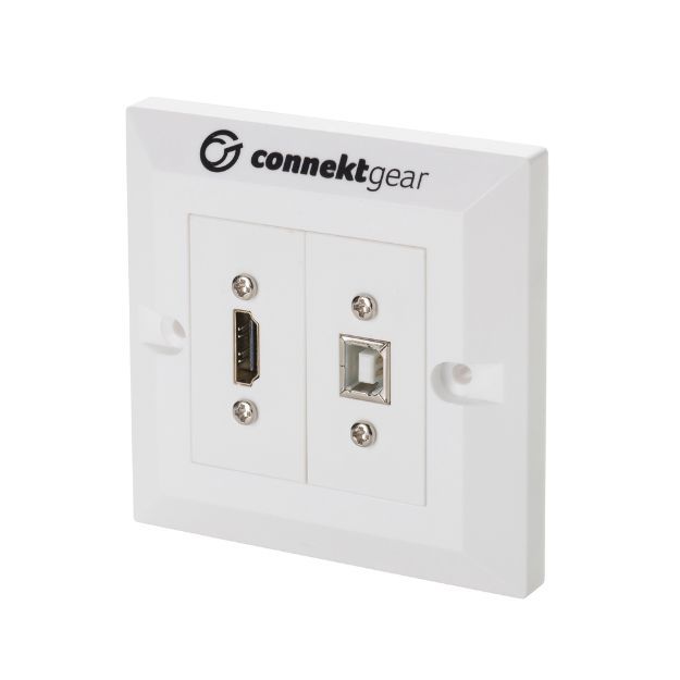 connektgear 3m Single Gang HDMI/USB Type B AV Cable Kit 20-1030/HDMIUSBB