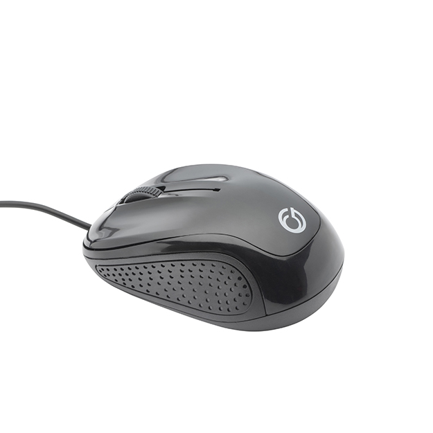connektgear MO542 USB Mid-Size 3 Button Optical Mouse - Black 24-0542