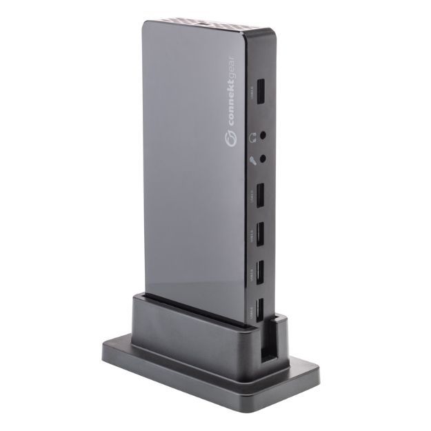 connektgear USB 3.2 Type C Desktop Dual Screen Docking Station with 100W PD 25-0102