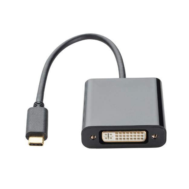 connektgear USB 3.1 Type C to DVI-I Active Adapter - Male to Female - Thunderbolt and DP Compatible 26-0401
