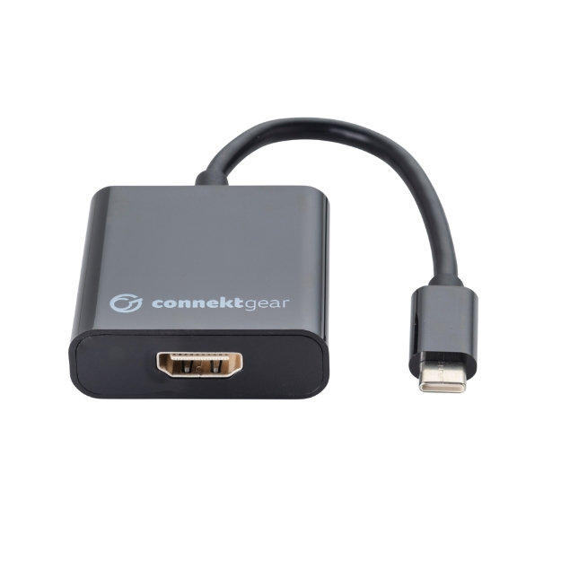 connektgear USB 3.1 Type C to HDMI Active 4K Adapter - Male to Female - Thunderbolt and DP Compatible 26-0402
