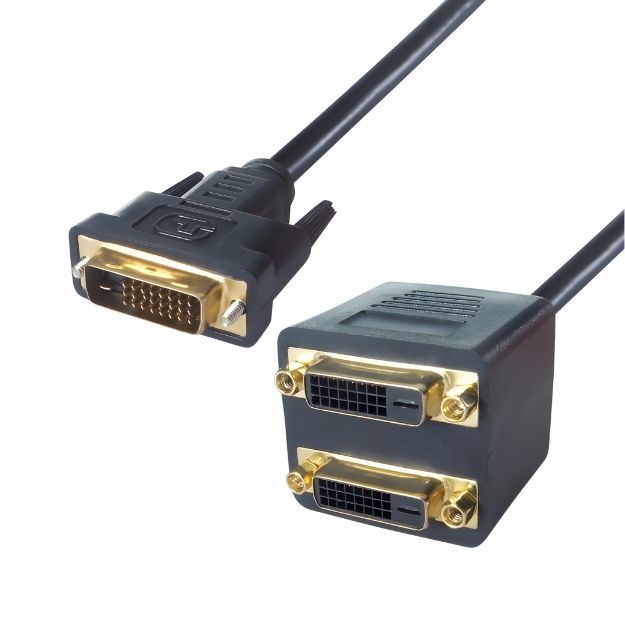 connektgear DVI-D Monitor Splitter Cable - Male to 2 x Female 26-1529