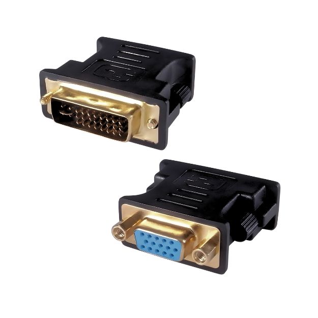 connektgear DVI-I to VGA Monitor Adapter - Male to Female (24+5 Analogue) 26-1654