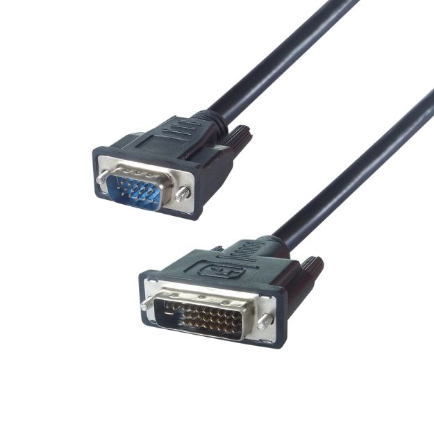 connektgear 3m VGA to DVI-I Monitor Connector Cable - Male to Male - 24+5 Analogue 26-1667