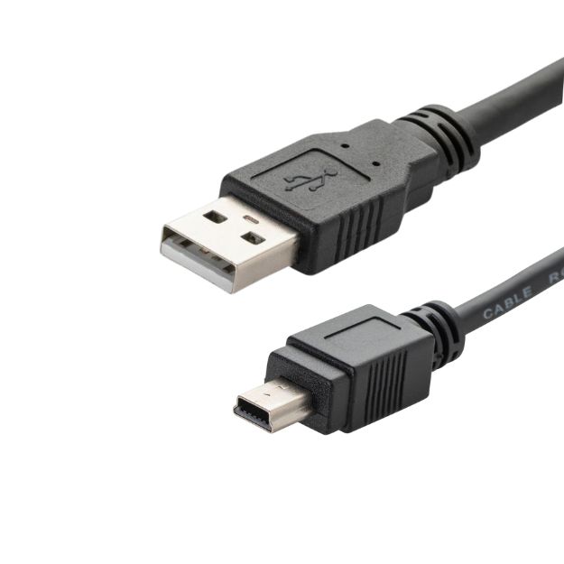 connektgear 2m USB 2 Connector Cable Type A Male to Type B Mini 5 Pin Male 26-2850