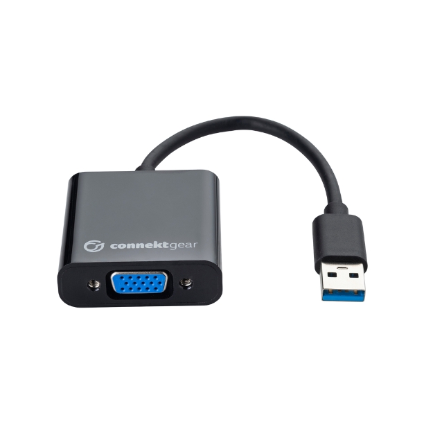 connektgear USB 3 to VGA Adapter - A Male to VGA Female (USB 3 Source) 26-2960