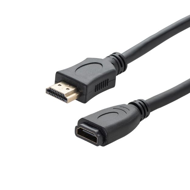 connektgear 2m HDMI V2.0 4K UHD Extension Cable - Male to Female Gold Connectors 26-70204K/MF