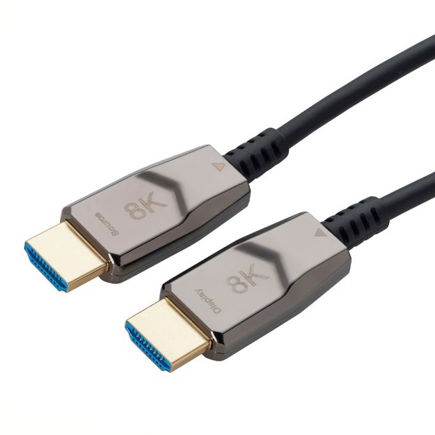 2m HDMI V2.1 AOC 8K UHD Connector Cable - Male to Male Gold Connectors