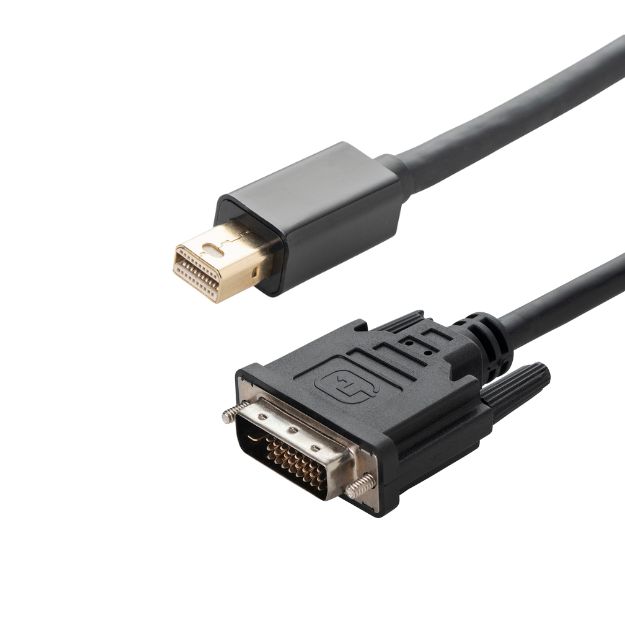 connektgear 2m Mini DisplayPort to DVI-D Connector Cable - Male to Male Gold Connectors 26-7193