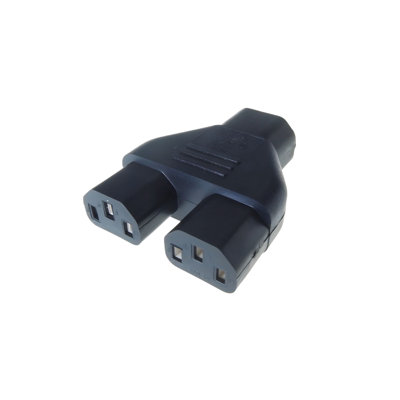 connektgear Mains Power Splitter Adapter - C14 Plug to 2 x C13 Sockets 27-0196