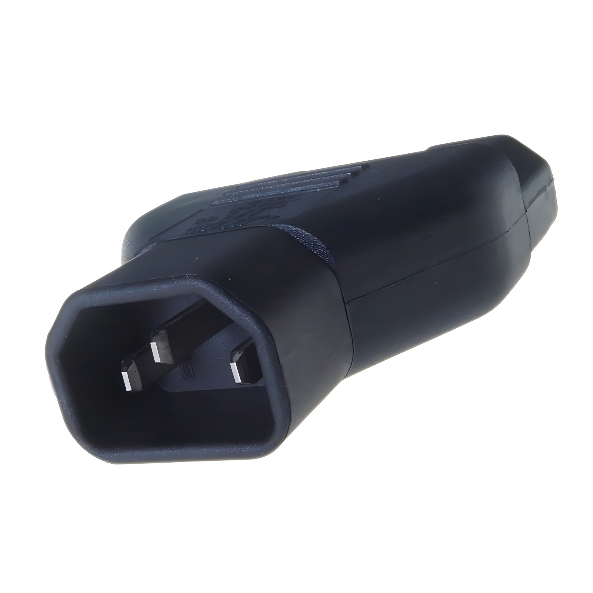 Mains Power Splitter Adapter - C14 Plug to 2 x C13 Sockets