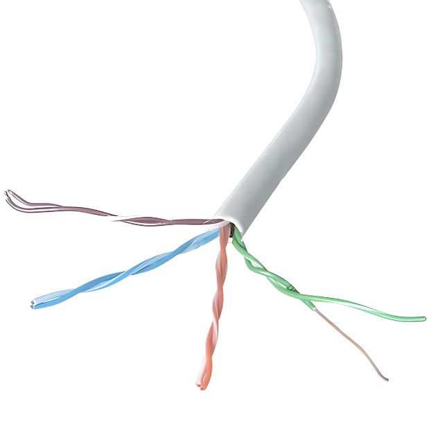 305m Solid CAT5e UTP Network Cable Drum - 24AWG - Grey