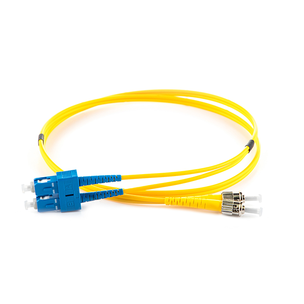 connektgear 5m Duplex Fibre Optic Single-Mode Cable OS2 9/125 Micron ST to SC - Yellow 32-0050STSC/Y
