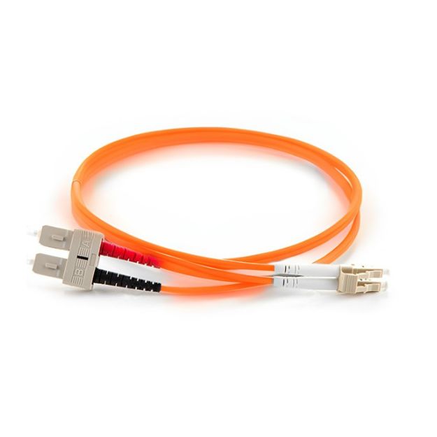 connektgear 2m Duplex Fibre Optic Multi-Mode Cable OM1 62.5/125 Micron LC to SC Orange 34-0020LCSC/O