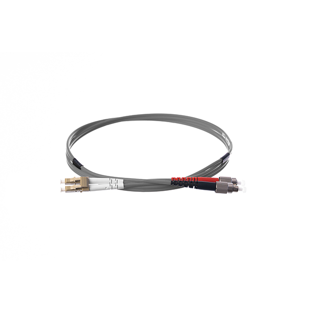 connektgear 3m Duplex Fibre Optic Multi-Mode Cable OM1 62.5/125 Micron LC to FC Grey 34-0030LCFC/G