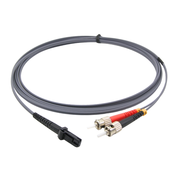 connektgear 3m Duplex Fibre Optic Multi-Mode Cable OM1 62.5/125 Micron MT to ST Grey 34-0030MTST/G