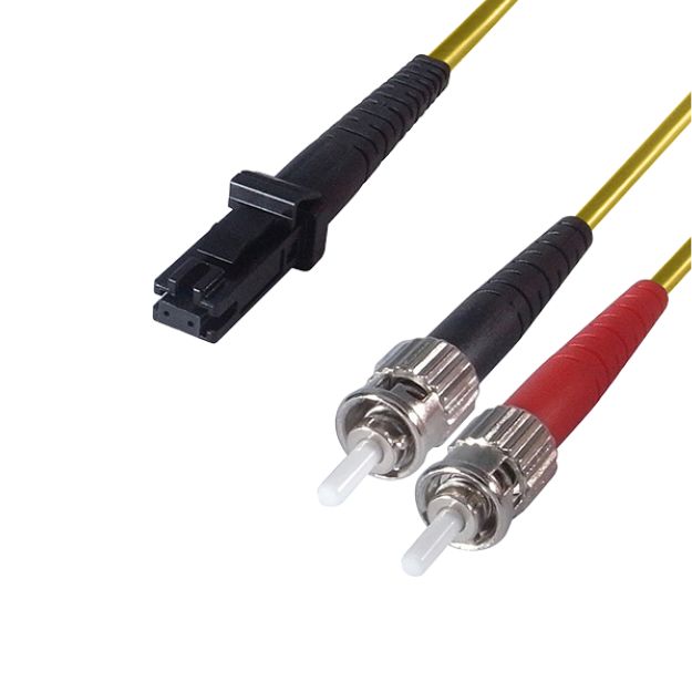connektgear 5m Duplex Fibre Optic Multi-Mode Cable OM1 62.5/125 Micron MT to ST Yellow 34-0050MTST/Y