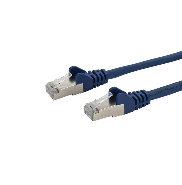 connektgear 0.5m RJ45 CAT6a SSTP Stranded Flush Moulded LS0H Network Cable - 26AWG - Blue 37-0005B