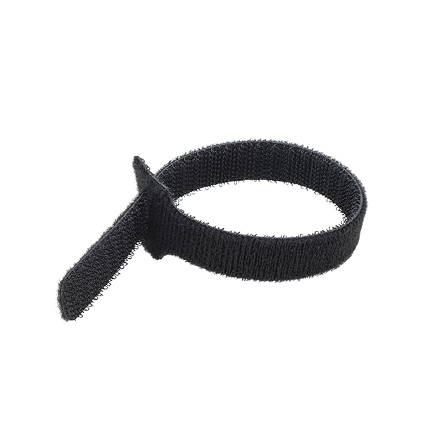 connektgear Hook and Loop Cable Ties 200 x 12mm - Pack of 10 - Black 90-0003