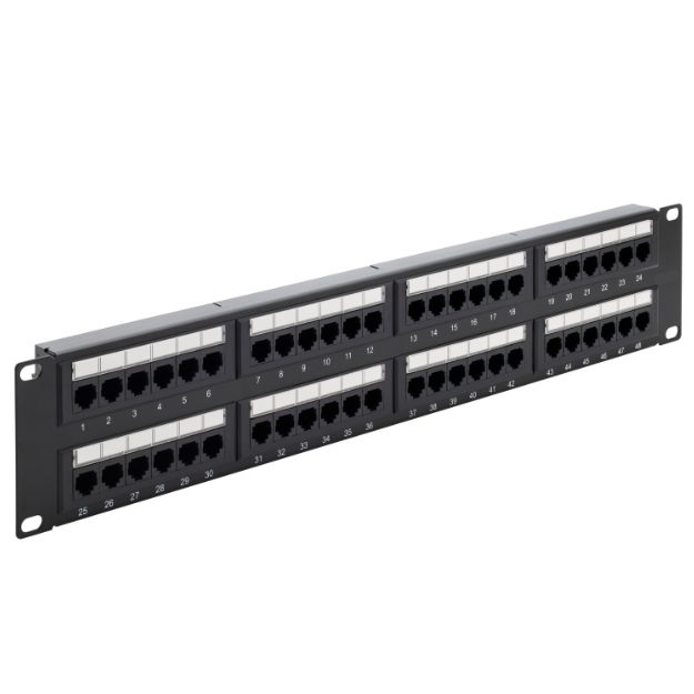 connektgear 48 Port Patch Panel (CAT6) IDC Punch Down 19 inch 90-0046