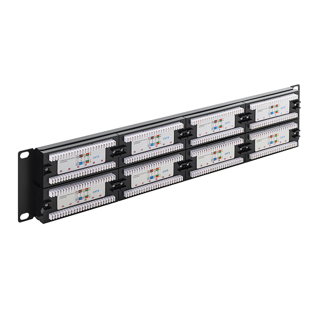 48 Port Patch Panel (CAT6) IDC Punch Down 19 inch
