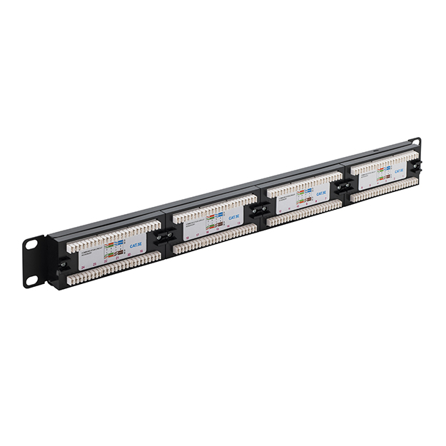24 Port Patch Panel (Cat5e) IDC Punch Down 19 inch