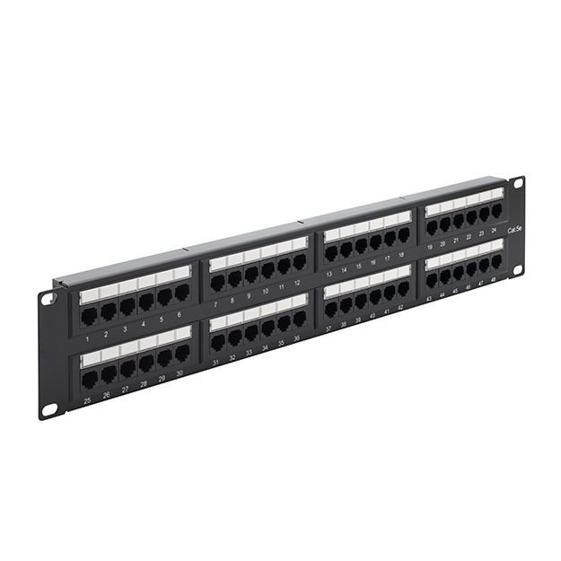 connektgear 48 Port Patch Panel (CAT5e) IDC Punch Down 19 inch 90-0070