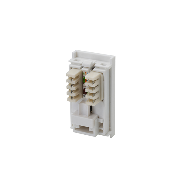 connektgear Single IDC RJ45 Shuttered Module 25 x 50mm (Cat5e) - White 90-0102