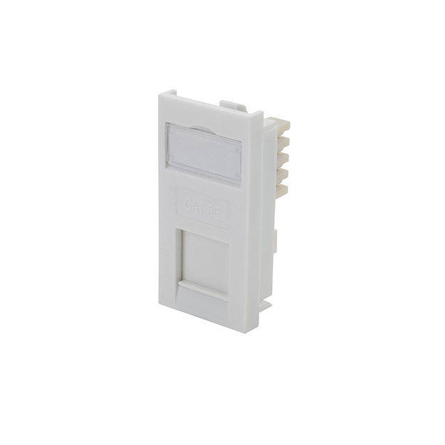 Single IDC RJ45 Shuttered Module 25 x 50mm (Cat5e) - White