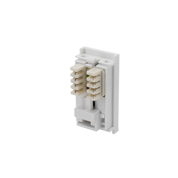 connektgear Single IDC RJ45 Shuttered Module 25 x 50mm (Cat6) - White 90-0103