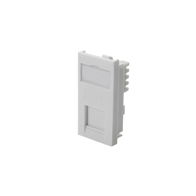 Single IDC RJ45 Shuttered Module 25 x 50mm (Cat6) - White