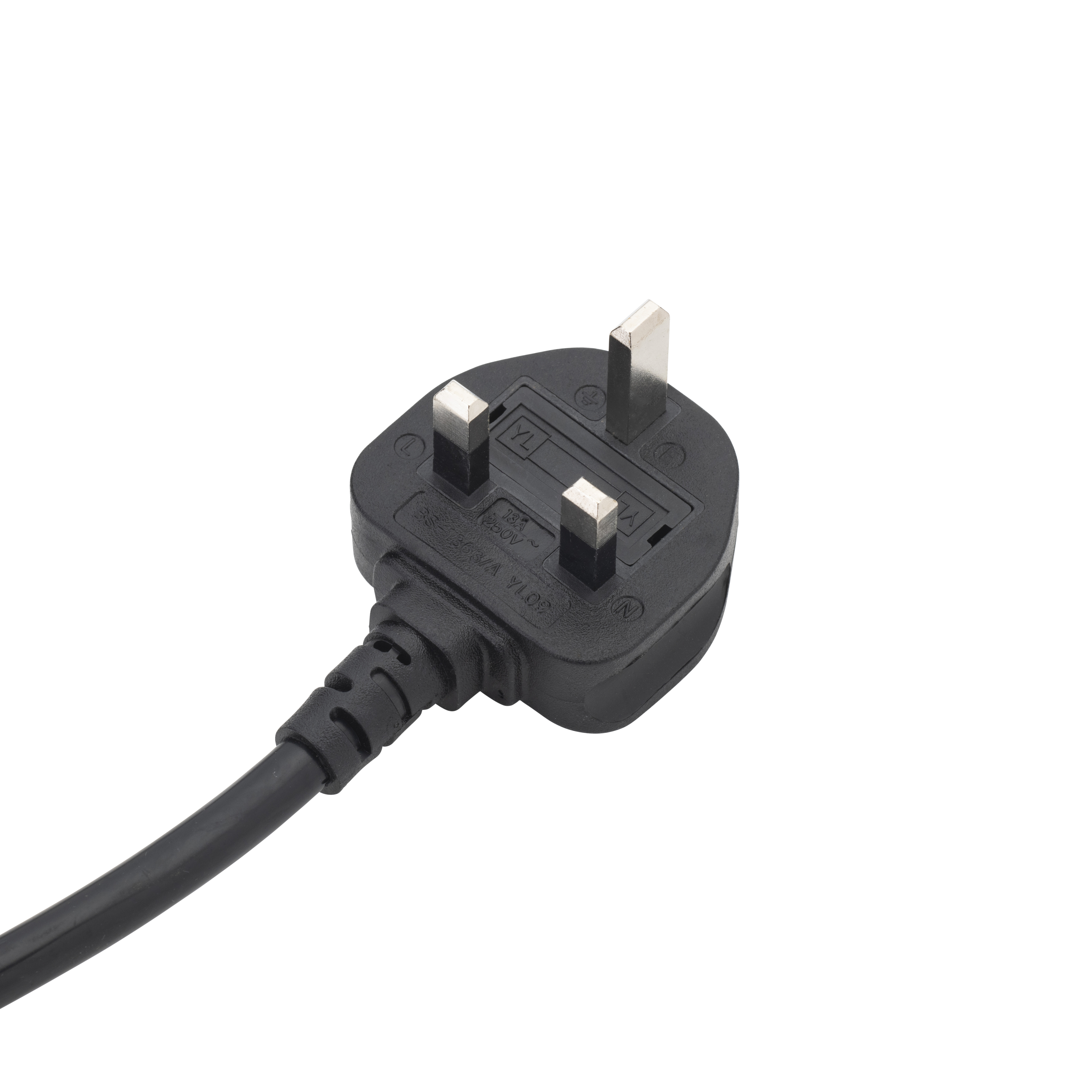 2.5m UK Mains Power Cable UK Plug to C19 Socket