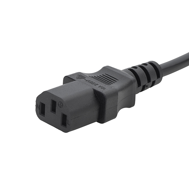 0.5m Mains Extension Power Cable C14 Plug to C13 Socket