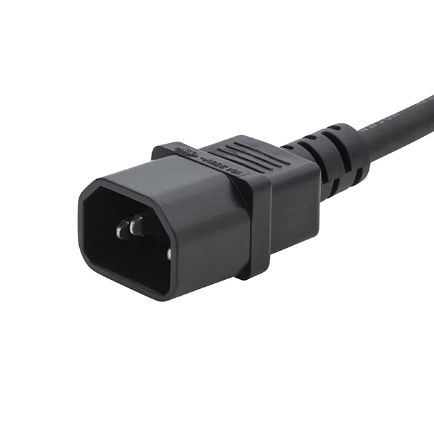 0.5m Mains Extension Power Cable C14 Plug to C13 Socket