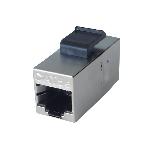 connektgear RJ45 CAT5e Coupler - Shielded - Silver CONETR026
