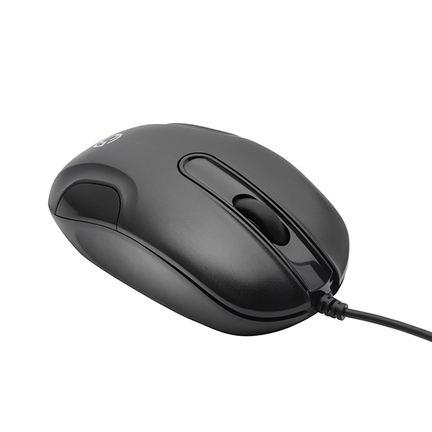 KB235 USB Standard UK Layout Keyboard & 3 Button Optical Mouse - Black