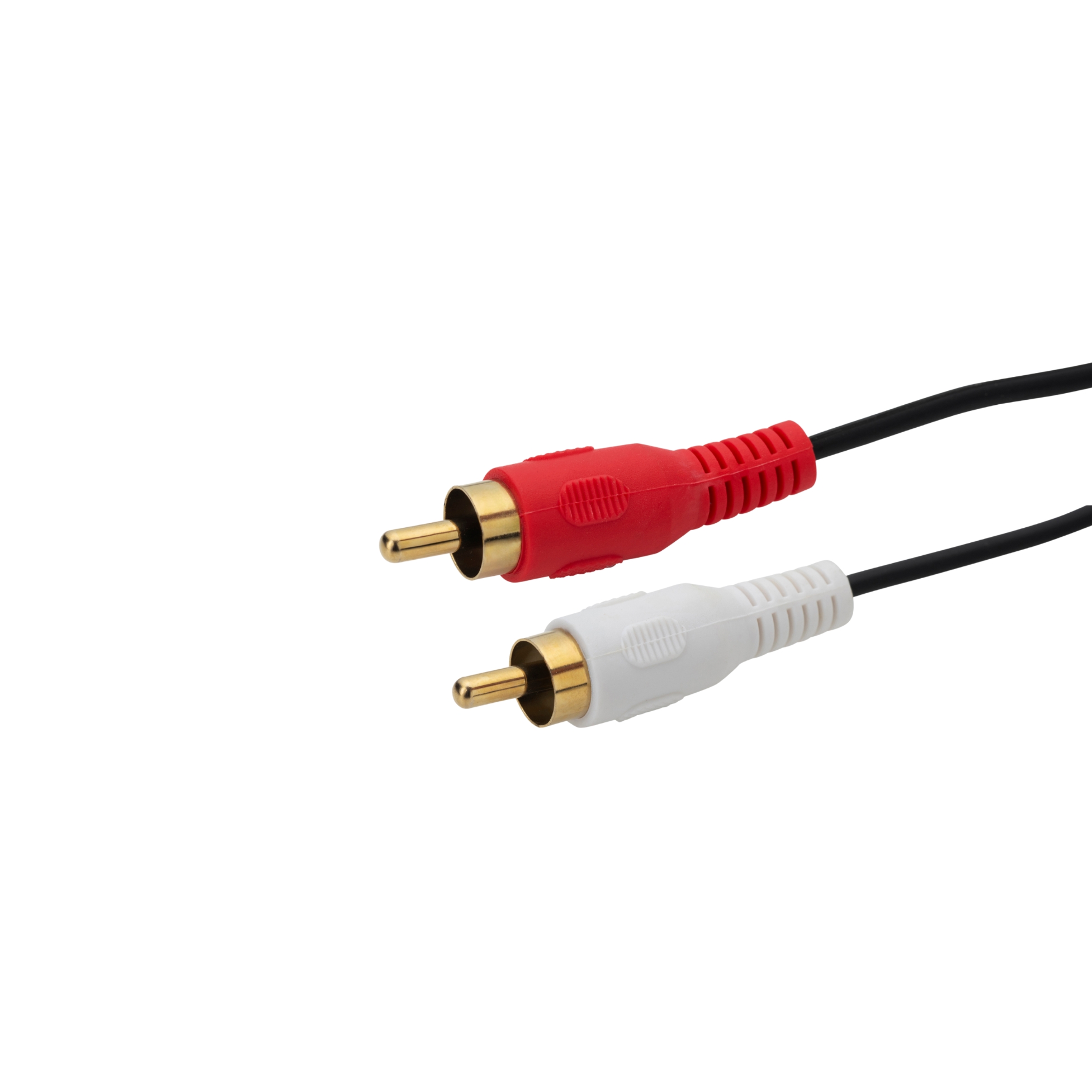 10m 2 x RCA/Phono Audio Cable - Male to Male - Gold Connectors