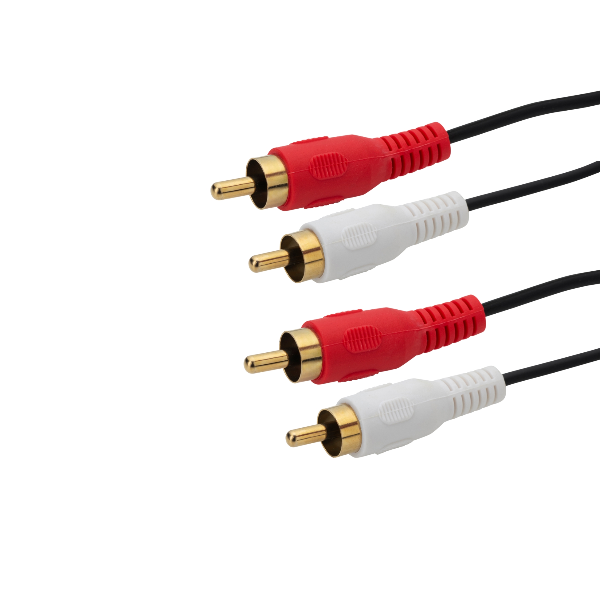 connektgear 2m 2 x RCA/Phono Audio Cable - Male to Male - Gold Connectors 23-4020