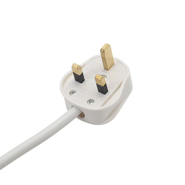 10m 4 Way Power Extension Block - UK Plug to 4 x UK Sockets - White