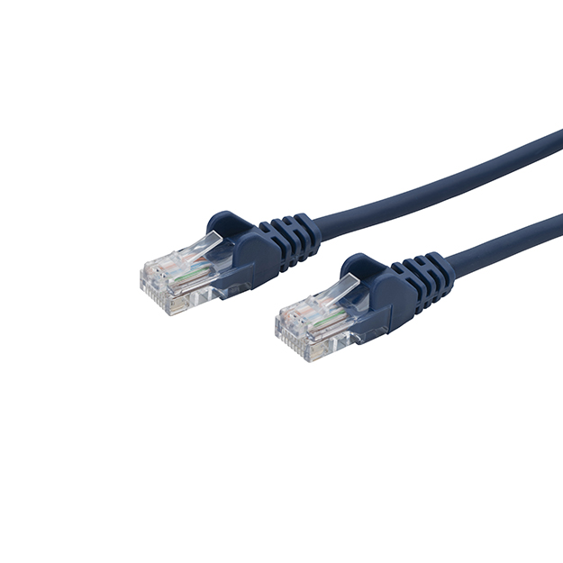 connektgear 0.5m RJ45 CAT5e UTP Stranded Flush Moulded Network Cable - 24AWG - Blue 28-0005B