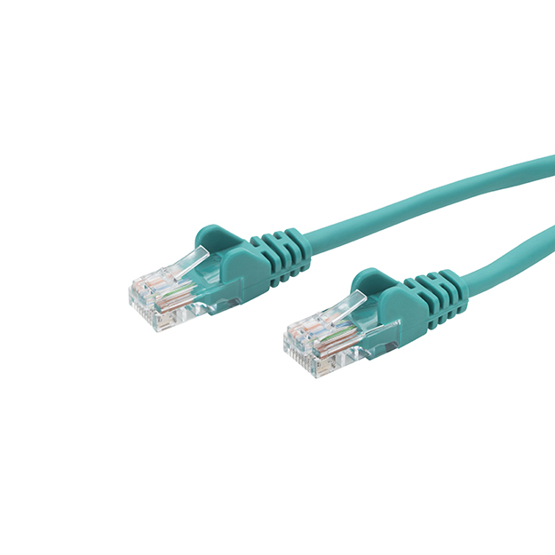 connektgear 0.5m RJ45 CAT5e UTP Stranded Flush Moulded Network Cable - 24AWG - Green 28-0005GN