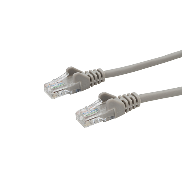 connektgear 0.5m RJ45 CAT5e UTP Stranded Flush Moulded Network Cable - 24AWG - Grey 28-0005G