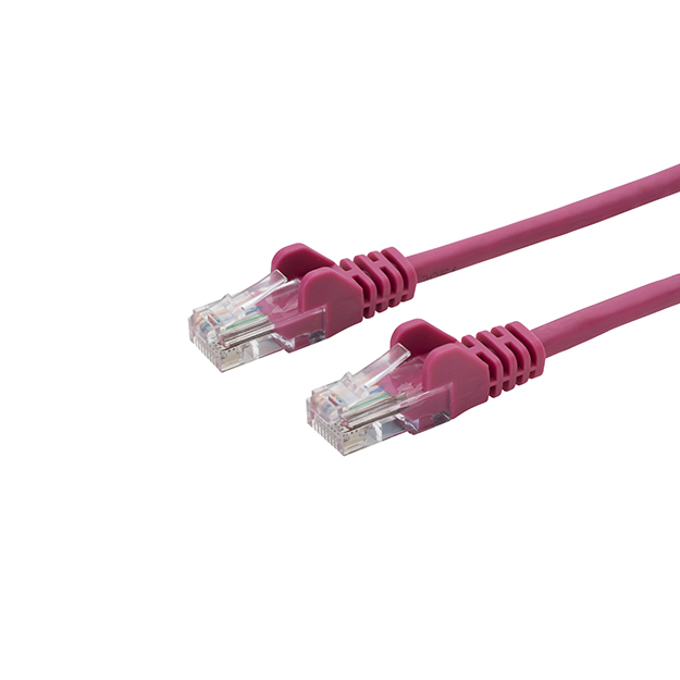 connektgear 0.5m RJ45 CAT5e UTP Stranded Flush Moulded Network Cable - 24AWG - Pink 28-0005PN
