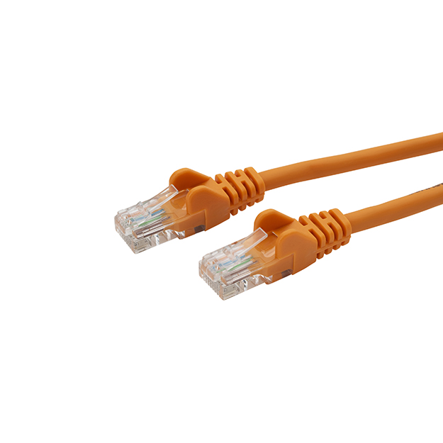 connektgear 0.3m RJ45 CAT6 UTP Stranded Flush Moulded LS0H Network Cable - 24AWG - Orange 31-0003O